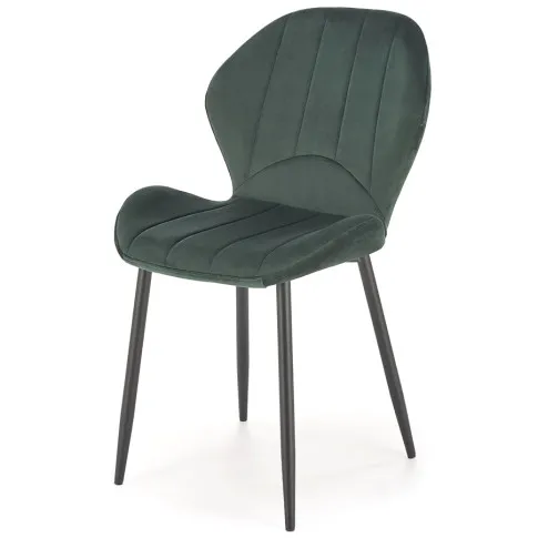 tapicerowane zielone krzesło Velnis