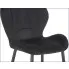 welwetowe czarne krzesło Velnis