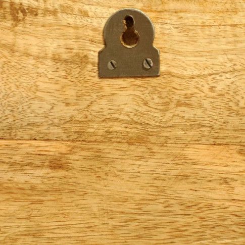 Szczegółowe zdjęcie nr 5 produktu Zestaw drewnianych półek ściennych Gent - brązowy