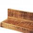 Szczegółowe zdjęcie nr 4 produktu Zestaw drewnianych półek ściennych Gent - brązowy