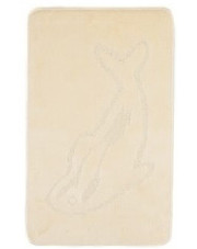 Kremowy dywanik łazienkowy z wzorem delfina - Wotto 3X