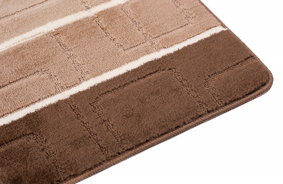 brązowy dywanik do lazienki laxi 3X