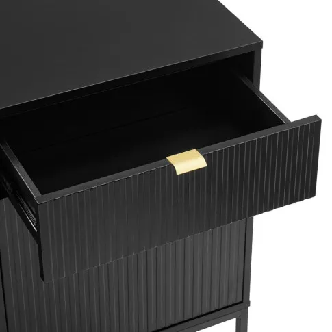 Czarna komoda z szufladami Allemi 4X