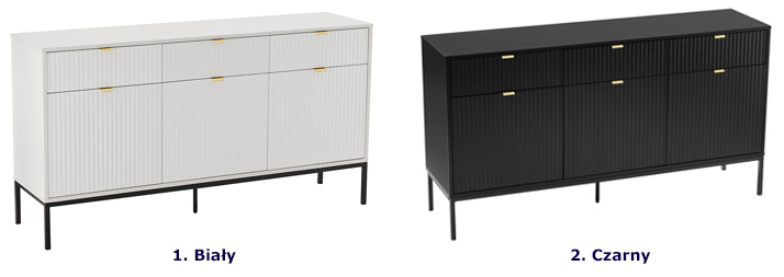 Kolory komody z lamelami Ceres 4X