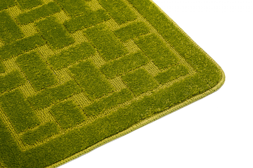 Komplet zielonych dywaników do lazienki deso 4X