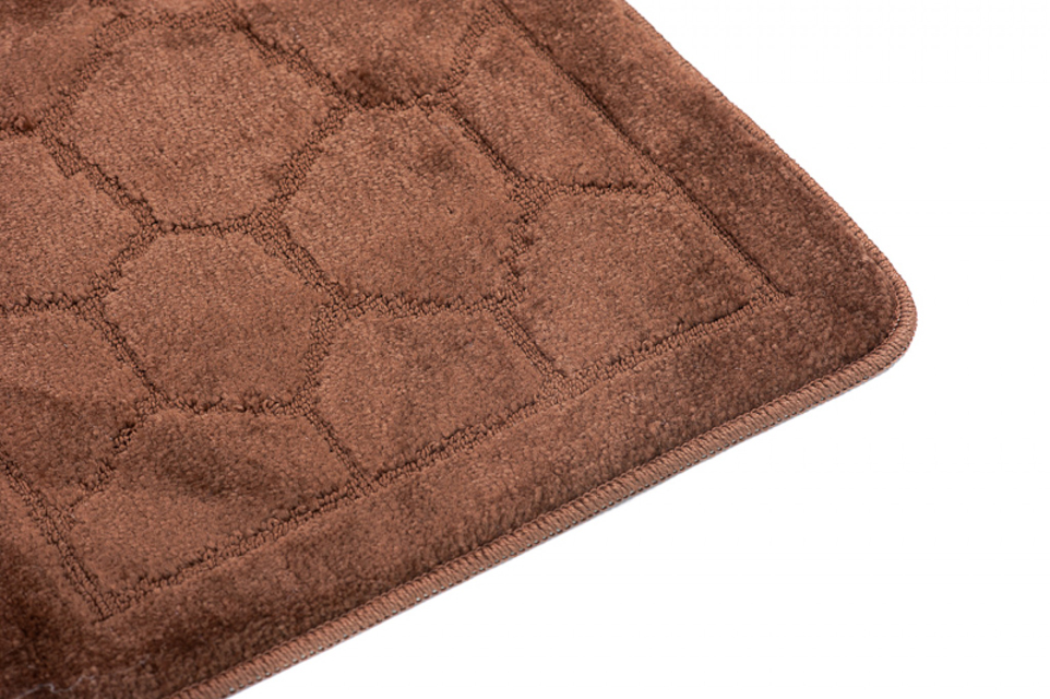 Brązowy dywanik do lazienki Omix 4X