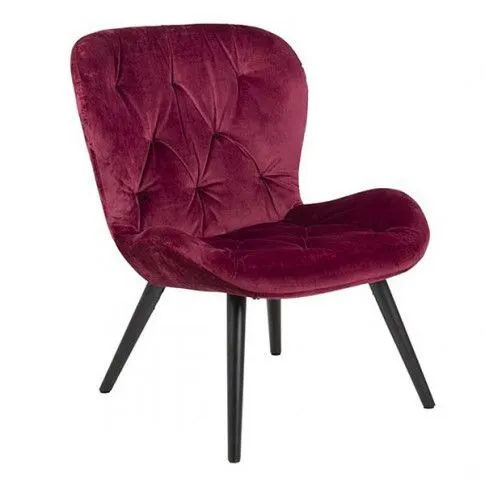 Zdjęcie produktu Fotel wypoczynkowy muszelka Avros - bordowy.