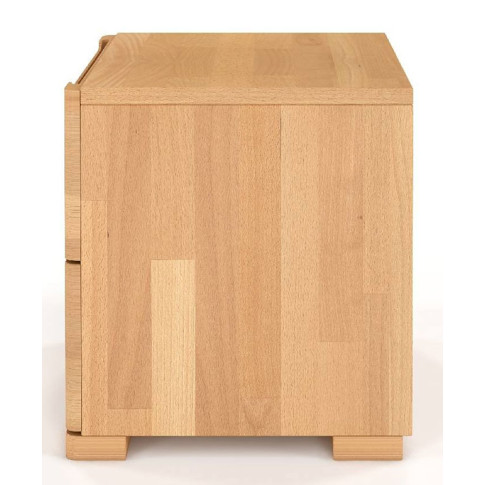 Szczegółowe zdjęcie nr 5 produktu Drewniana szafka nocna z szufladami buk - Ventos 7S