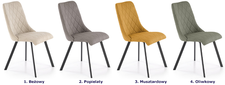 Dostępne kolory krzesła Semir