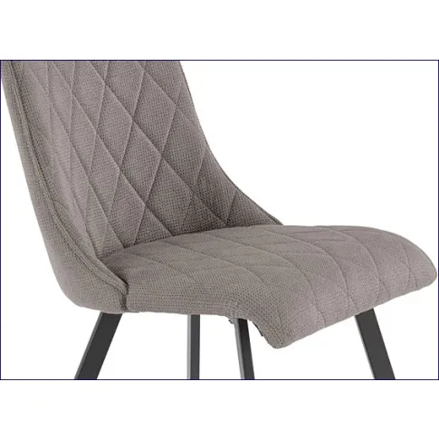 krzesło pikowane popielate Semir