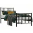 Czarne metalowe łózko pojedyncze 80x200 cm - Fiver