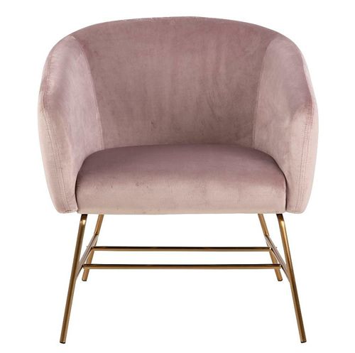 Elegancki fotel Pablos 2X - różowy