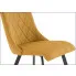 krzesło pikowane musztardowe Semir