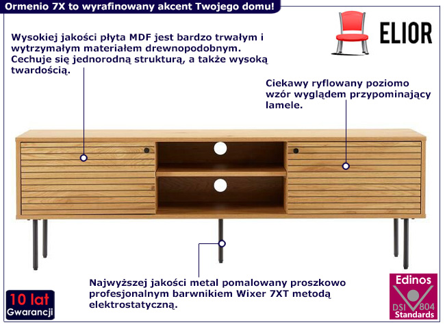 Szafka RTV na nóżach Ormenio 7X