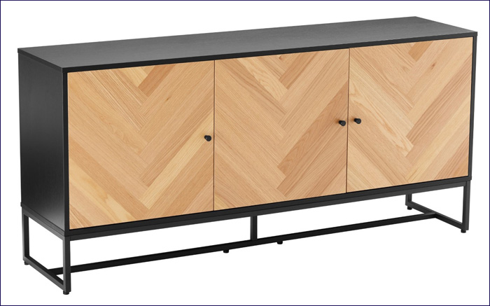 Długa komoda z półkami Gemmi 3X