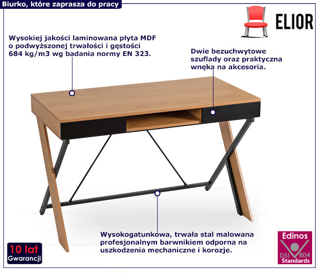 Loftowe z szufladami i schowkiem Tasumi
