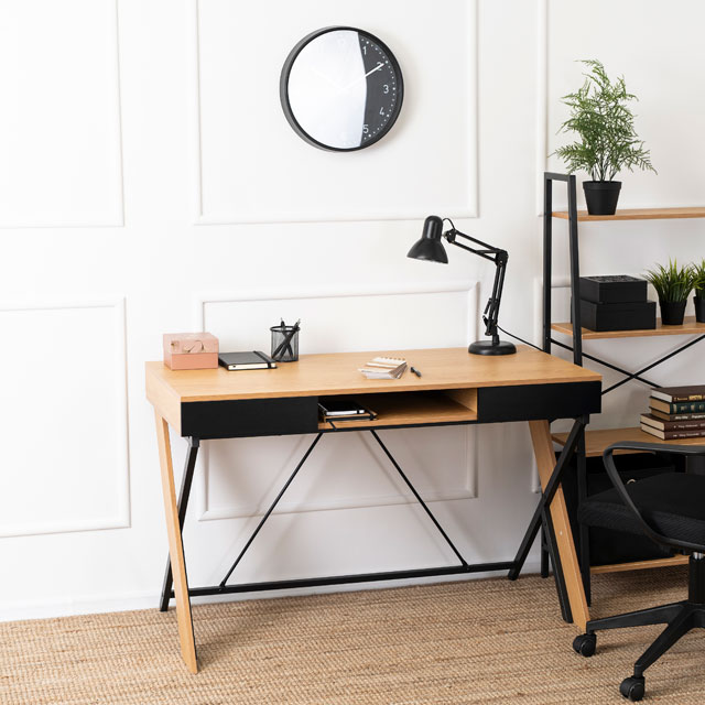 Nowoczesne biurko w stylu loft do pracy i nauki Tasumi