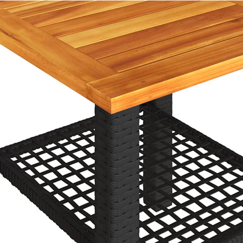 Nereida 3X stolik z drewnem akacjowym