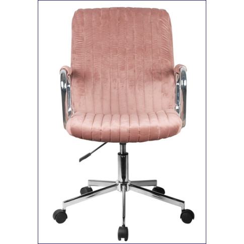 Krzesło różowe welurowe Tevors
