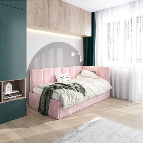 Zdjęcie różowe łóżko dla nastolatki Barnet 3X 80x200 - sklep Edinos.pl
