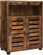 Loftowa szafka łazienkowa z ażurowymi drzwiczkami - Xinis