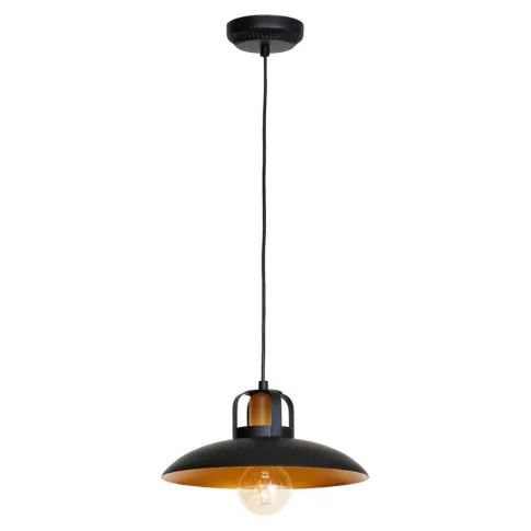 Czarna lampa wisząca z metalu - K483-Falso