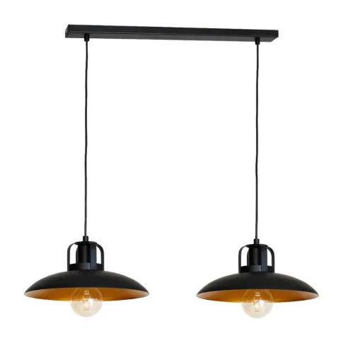 Podwójna metalowa lampa wisząca - K484-Falso