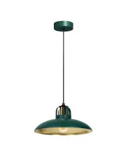 Zielona lampa wisząca industrialna - K483-Falso w sklepie Edinos.pl