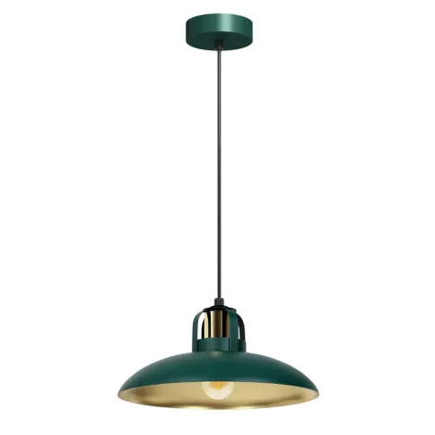 Zielona lampa wisząca industrialna - K483-Falso