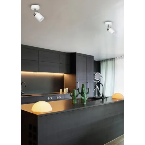 wizualizacja Biało srebrny plafon regulowany - K470-Hawe