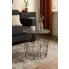 Szczegółowe zdjęcie nr 4 produktu Okrągła ława druciana popielata + czarna - Windsor
