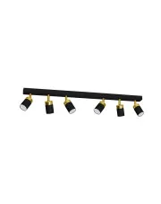 Czarno-złota lampa sufitowa - K471-Fiorenzo w sklepie Edinos.pl