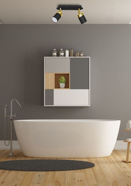 Czarno złota lampa sufitowa - K473-Fiorenzo