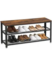 Szafka na buty z siedziskiem w stylu loft - Tiubo w sklepie Edinos.pl