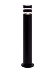Czarna nowoczesna lampa słupek ogrodowy - A457-Frista