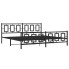 Czarne metalowe łóżko industrialne 180x200cm - Esenti