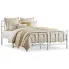 Białe metalowe łóżko małżeńskie Maneo