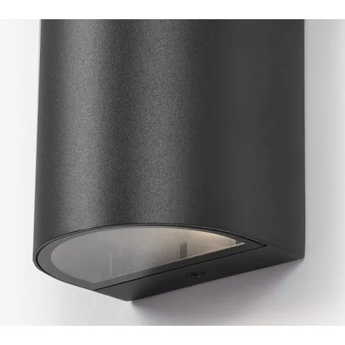 Czarny zewnętrzny kinkiet tuba A462-Otra