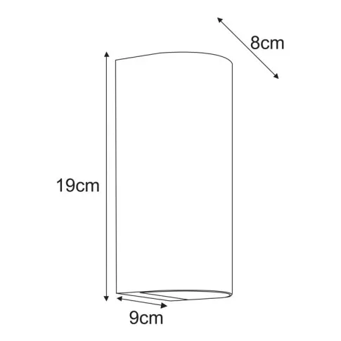 Rozmiar kinkietu A462-Otra