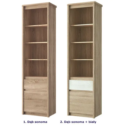 kolory frontu szuflady regału Sentar 10X