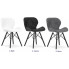 Szczegółowe zdjęcie nr 7 produktu Czarne krzesło kuchenne - Zeno 5X