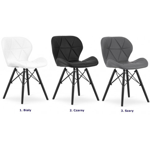 Szczegółowe zdjęcie nr 7 produktu Czarne krzesło kuchenne - Zeno 5X