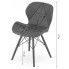 Zdjęcie czarne krzesło kuchenne ekoskóra Zeno 5X - sklep Edinos.pl