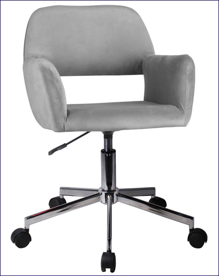 Tapicerowane krzesło do biurka Frokter kolor szary