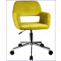 Nowoczesne żółte krzesło obrotowe Frokter