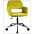 Nowoczesne żółte krzesło obrotowe Frokter