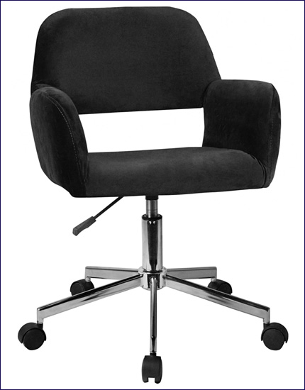 Tapicerowane krzesło do biurka Frokter kolor czarny