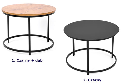 Stolik kawowy w stylu loft Andras 3X