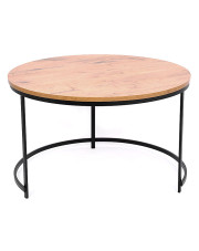 Okrągły loftowy stolik do salonu - Zalex 4X