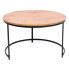 Okrągły loftowy stolik do salonu - Zalex 4X